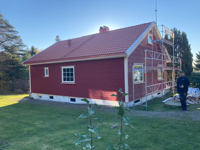 Bytting av kledning og omlegging av Mosseveien